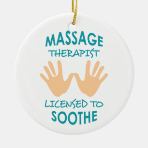 Massage Therapist Ceramic Tree Decoration