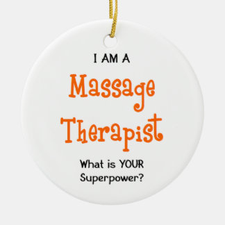 massage therapist ceramic tree decoration