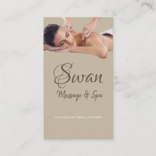 Massage Therapist, Clinic, Wellness Business Card