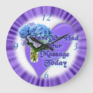 Massage therapist clock-customise large clock