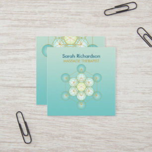 Massage Therapist Editable Business Card