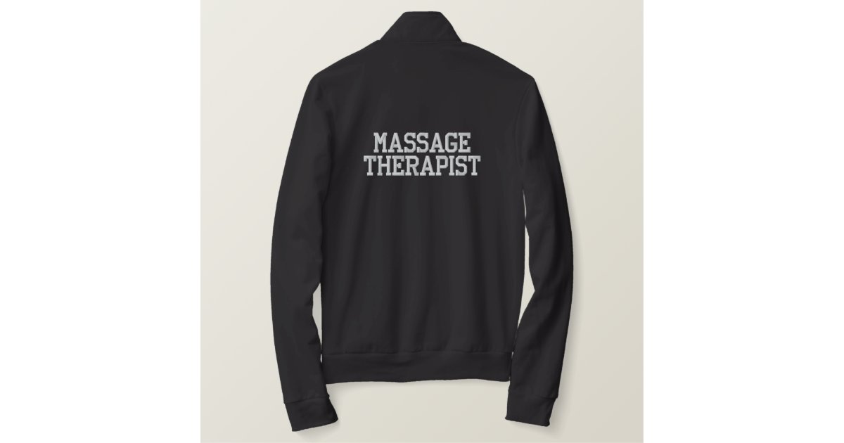 MASSAGE THERAPIST EMBROIDERED JACKET Zazzle.co.uk