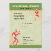massage therapist flyer template
