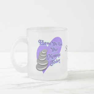 Massage therapist frosted mug-customise as desired glass coffee mug