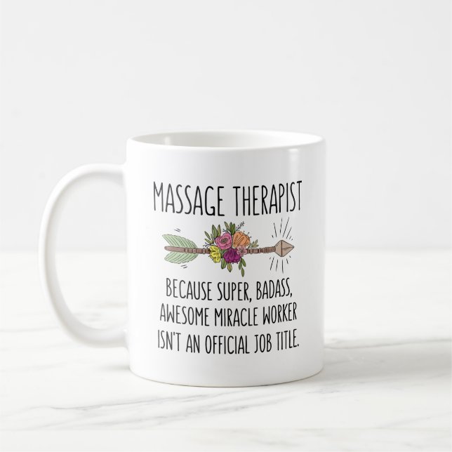 Massage Therapist Gift Thank You Appreciation Gift Coffee Mug (Left)