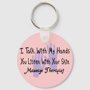 Massage therapist Gifts--Hands Design Key Ring