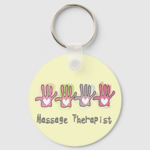 Massage Therapist 'Hands" Design Gifts Key Ring