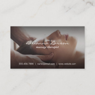 Massage Therapist Head Massage Business Card