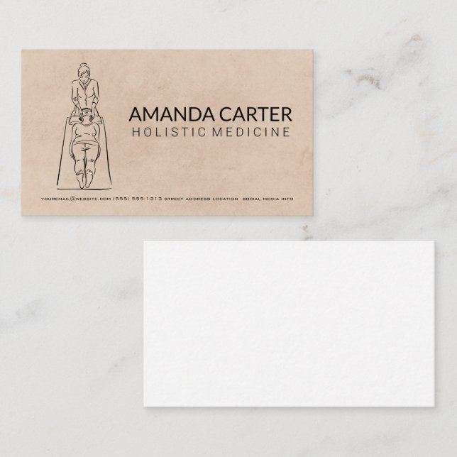 Massage Therapist | Healing Business Card (Front/Back)