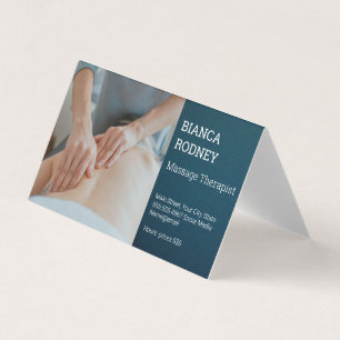 Massage Therapist   Health and Wellness Business Card