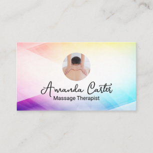 Massage Therapist Health Business Card