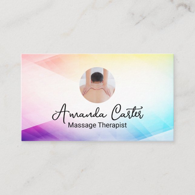 Massage Therapist | Health Business Card (Front)