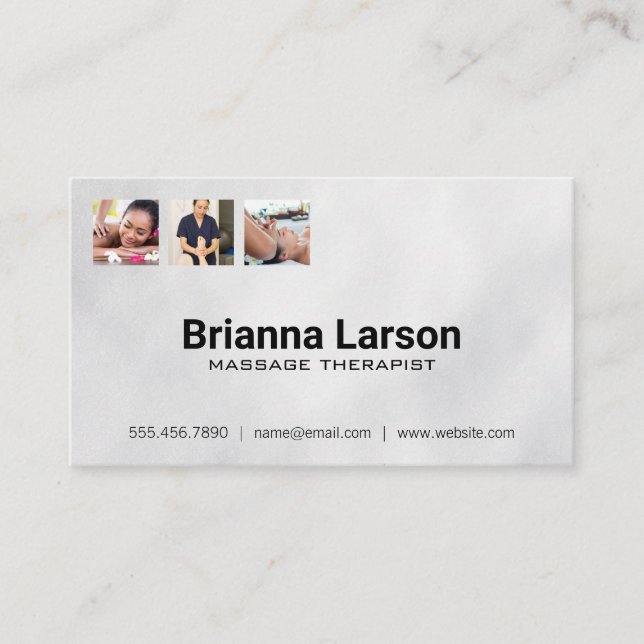 Massage Therapist | Health Care Workers Business Card (Front)
