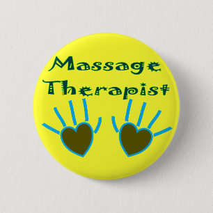 Massage Therapist Heart Hands Gifts 6 Cm Round Badge