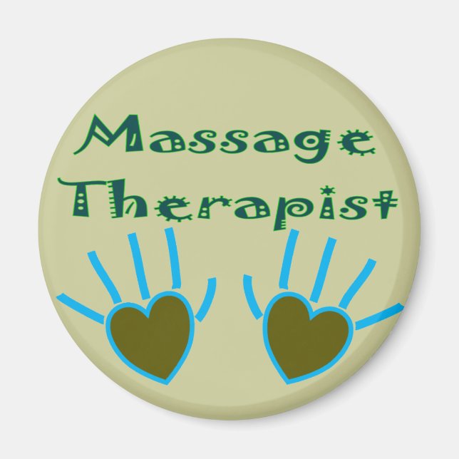 Massage Therapist Heart Hands Gifts Magnet (Front)