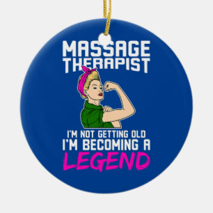 Massage Therapist I'm Not Getting Old I'm Ceramic Tree Decoration