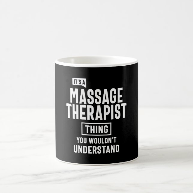 Massage Therapist Job Title Gift Coffee Mug (Center)