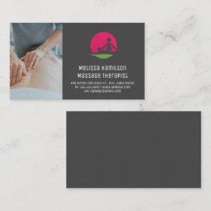 Massage Therapist Logo Business Card