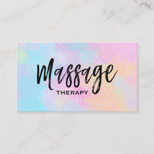 *~* Massage Therapist Massage Therapy Abstract Business Card