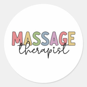 Massage Therapist   Massage Therapy Classic Round Sticker