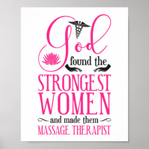 Massage Therapist Massage Therapy God Found The Poster