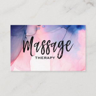 ** Massage Therapist ~ Massage Therapy Watercolor Business Card