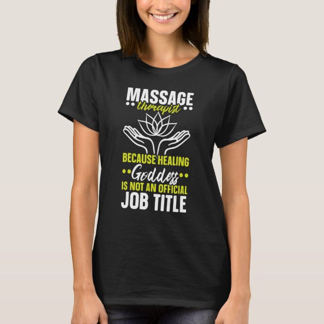 Massage Therapist Muscle Therapy Relaxation Spa_1 T-Shirt (Front)