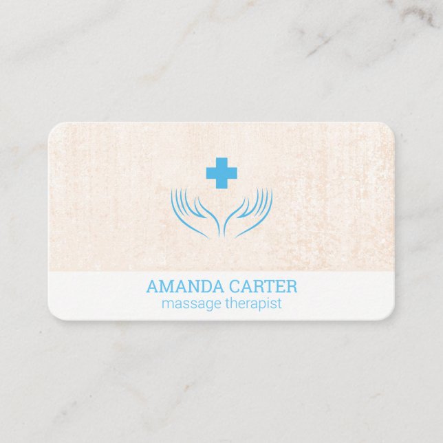 Massage Therapist | Physical Therapist Business Card (Front)