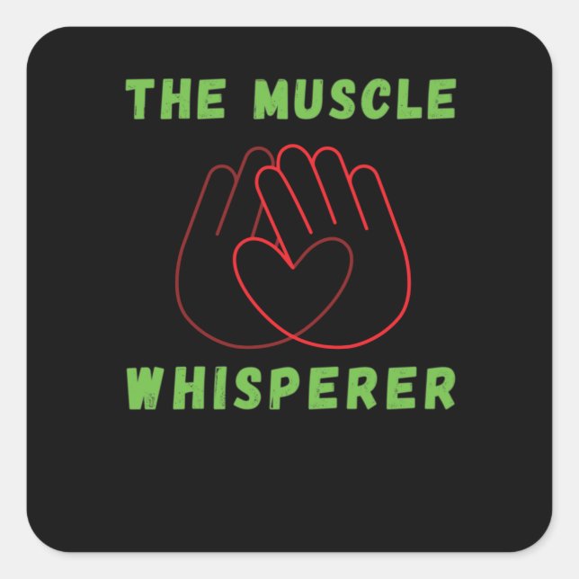 Massage Therapist Physiotherapist Square Sticker (Front)