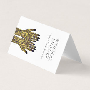Massage Therapist Practice Business Card