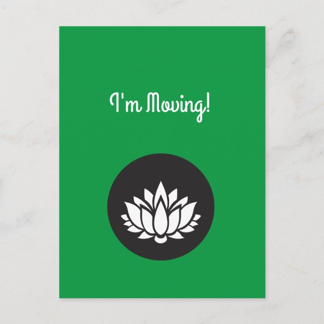 Massage Therapist Salon Moving Postcard (Front)