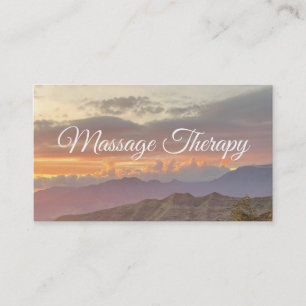 Massage Therapist Serenity Business Card