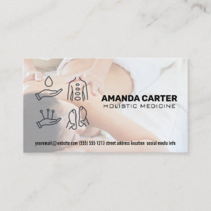 Massage Therapist Session Holistic Healing Business Card