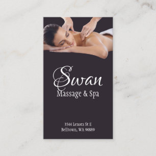 Massage Therapist Spa Business Card