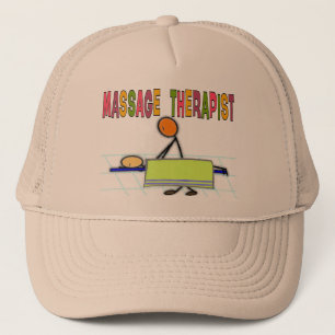 Massage Therapist Stick People Design  Gifts Trucker Hat