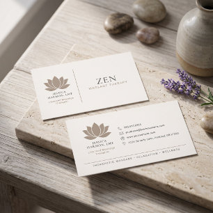 Massage Therapist Template Business Card