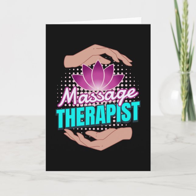 Massage Therapist Therapist Masseur Card (Front)