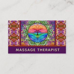 Massage Therapist Tree of Life Business Card