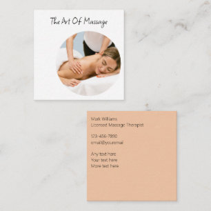 Massage Therapist Trendy Business Cards