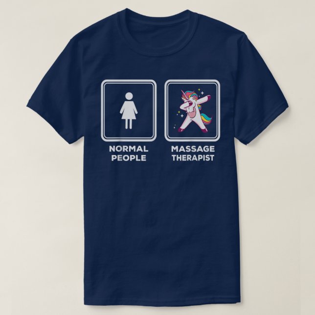 Massage Therapist Unicorn Massage Therapy  T-Shirt (Design Front)