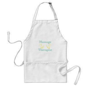 Massage Therapist: Yellow Hand Prints Standard Apron