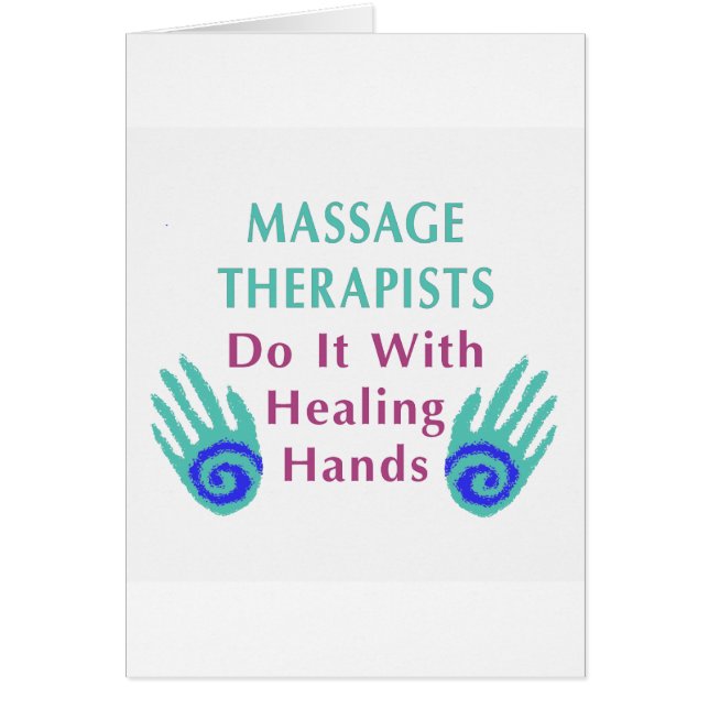 Massage Therapists Do It With Healing hands (Front)