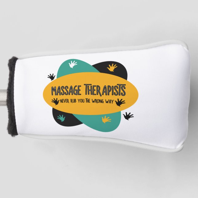 Massage Therapists Hands Rub Colourful  Golf Head Cover (Front)