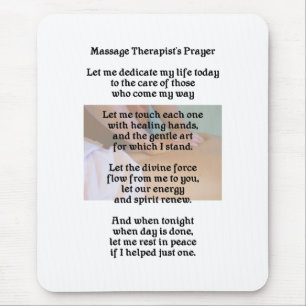 Massage Therapist's Prayer Mousepad