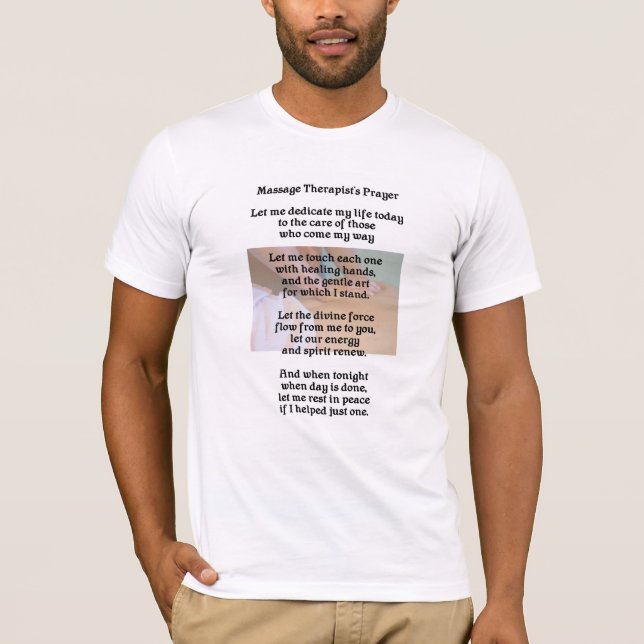 Massage Therapist's Prayer T-shirt (Front)