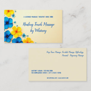 Massage Therapy  Business Card