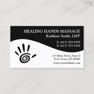 Massage Therapy Business Cards