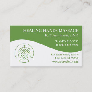 Massage Therapy Business Cards