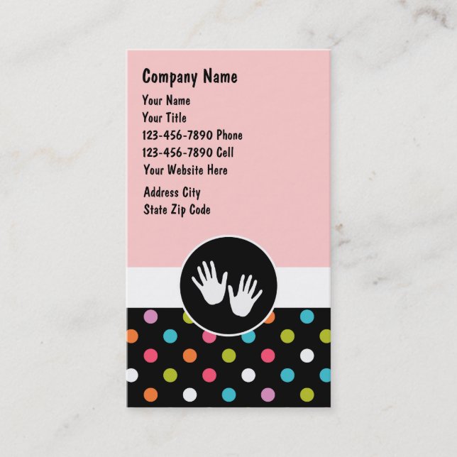 Massage Therapy Business Cards (Front)