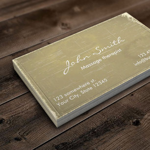 Massage Therapy Chiropractor Salon Spa Vintage Business Card